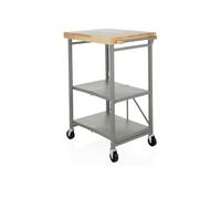 Simpli Carrello da cucina richiudibile a 3 livelli, multiuso