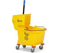 Simpli-Magic Secchio per mocio commerciale con strizzatore laterale, 36 litri, giallo