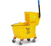 Simpli-Magic Secchio per mocio commerciale con strizzatore laterale, 79358, 26 litri, giallo