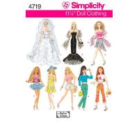 Simplicity 11 1/2 Cartamodelli per Vestiti da Bambina, Unica Misura