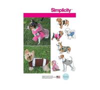 Simplicity 1239, Cappotti per Cane in 3 Taglie, cartamodello, Multicolore