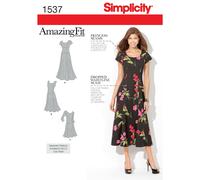 Simplicity 1537 Abito Modello Per Donne E Taglie Plus 10-18 E 20W-28W