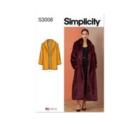 Simplicity 3008 Misses Cappotto Foderato Cucito Motivo Taglie 8-16 & 18-26