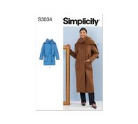 Simplicity 3034 Misses Loose Cappotto Foderato Cucito Motivo Taglie 6-14 & 16-24