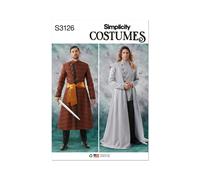 Simplicity 3126 Giacche Costume Da Uomo Modello Cucito Taglie 34-42 E 44-52