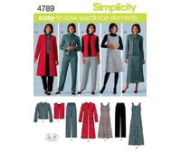 Simplicity - 4789 BB Cartamodello per Abbigliamento Casual da Donna Taglie comode [Lingua Inglese]