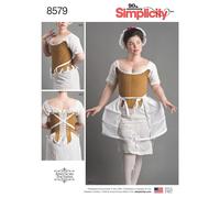 Simplicity 8579 18th Secolo Corsetto Borse Cucito Motivo Taglie 4-12 & 14-22