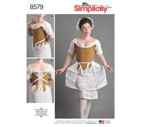 Simplicity 8579 18th Secolo Corsetto Borse Cucito Motivo Taglie 4-12 & 14-22