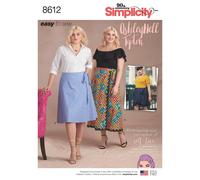 Simplicity 8612 DONNA Avvolgere Gonne Cucito Motivo Taglie 18W-26W & 26W-34W