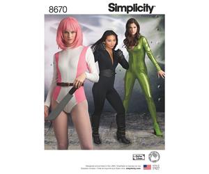 Simplicity 8670 Costumi Cosplay Per Donne Modello Di Cucito Taglie 6-14 E 16-24