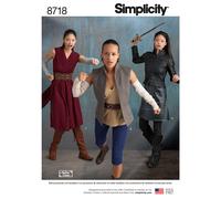 Simplicity 8718 Costume Cosplay Donne Guerriere Taglie 6-14 E 14-22