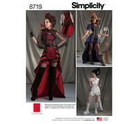 Simplicity 8719 Costume Cosplay Steampunk Modello Di Cucito Taglie 6-14 E 14-22