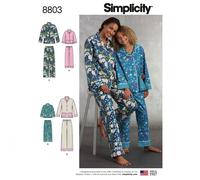 Simplicity 8803 Pantaloni Tuta Camicia Per Il Tempo Libero Motivo Cucito