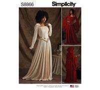 Simplicity 8866 Misses/Petite Costumi Cucito Motivo Misura 8-14 & 16-24 Cosplay