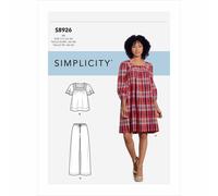 Simplicity 8926 Abito Top E Pantaloni Modello Da Cucire Taglie 6-14 E 16-24