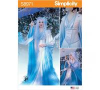 Simplicity 8971 Costume Principessa Taglie 6-14 & 14-22 Cosplay per Donna