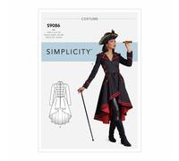 Simplicity 9086 Costume Steampunk Per Donne Cappotto Modello Taglie 6-14 E 14-22