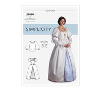 Simplicity 9090 Abito E Blusa Costume Modello Taglie 6-14 E 14-22