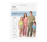 Simplicity 9127 Bambino Adolescente Adulto Pantaloni Pantaloncini Motivo Misura