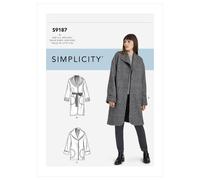 Simplicity 9187 Misses Giacca & Cappotto Cucito Motivo Taglie XXS - XXL 4 - 26