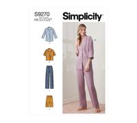 Simplicity 9270 Misses Top Pantaloni Cartamodello Taglie 6-14 & 16-24 Skill