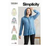 Simplicity 9384 Felpe Per Donne Modello Di Cucito Taglie 6-14 E 16-24