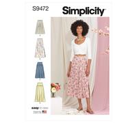 Simplicity 9472 Misses Gonne Cucito Motivo Taglie 6-14 & 16-24 Abilità: Facile