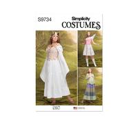 Simplicity 9734 Costume Da Fata Per Donne Modello Cucito Taglie 8-16 E 18-26