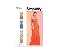 Simplicity 9745 Abiti A Slip Per Donne Modello Di Cucito Taglia 8 - 16 & 18 - 26