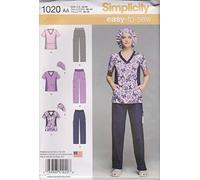 Simplicity AA 1020, Taglia 10/12/14/16/45,72 cm (18") e Abbigliamento da Donna, Pantaloni e Top Sewing Pattern