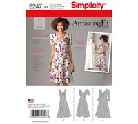Simplicity BB 20W-28W 2247 - Cartamodello per abiti da donna aderenti