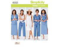 Simplicity, Cartamodello per Abiti Casual Donna, Taglie Forti (40-58)