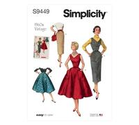 Simplicity Cartamodello per vestito, maglione e gonne da donna, S9449