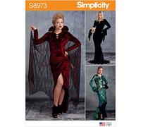 SIMPLICITY Cartamodello S8973 per costume di Halloween, carta, bianco, vari