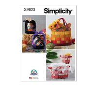 SIMPLICITY Cartamodello S9623 Tessuto Cestini Da Carla Reiss Design