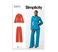 SIMPLICITY Cartamodello SS3073AA per giacca e pantaloni da donna AA (10-12-14-16-18)