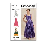 Simplicity Cartamodello SS3129R5 per abiti da donna a righe piccole R5 (14-16-18-20-22)