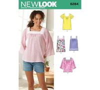Simplicity New Look 6284-Cartamodello per Pullover da Donna, in Due Lunghezze, Taglia A, Carta, Multi, 10-12-14-16-18-20-22