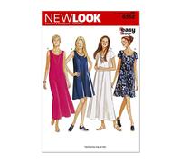 Simplicity New Look 6352-Cartamodello per Abiti da Donna, Taglia A, Carta, Multicolore, A (8-10-12-14-16-18)