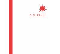 Simplicity Notebook - RED / Minimalist Journal for Work, School, and Everyday Notes: Aesthetic and simple notebook fron the Simplicity Collection - ... planning, school, work and everyday writing