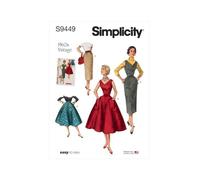Simplicity Cartamodello S9449 - Vestito, maglione e gonne da donna - Taglie 6-14, 14-24