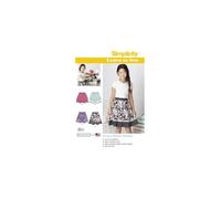 Simplicity Simplcity Pattern 8106 AA Impara a Cucire gonne Ragazze Plus, Carta, 22.00x15.00x1.00 cm