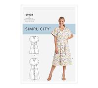 Simplicity SS9103D5 S9103-Cartamodello per Abiti da Donna in Due Lunghezze con Varianti a più Livelli, Vario, D5 (4-6-8-10-12)