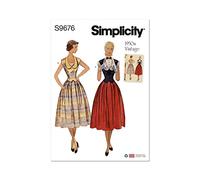 Simplicity SS9676H5 Abiti vintage a due pezzi H5 (6-8-10-12-14)