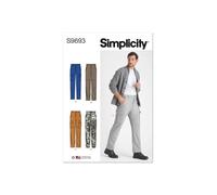 Simplicity SS9693AA Pantaloni cargo da uomo AA (34-36-38-40-42)