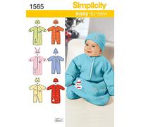 Simplicity US1565.A, Bambino/A Forma di Tutina e Cappelli