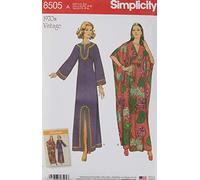 Simplicity US8505A Cartamodello Vintage da Donna Caftani, Carta, Bianco, 22.00 x 15.00 x 1.00 cm