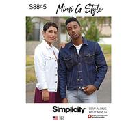 Simplicity Us8845A Pattern S8845 Mimi G Giacca Jean, a (xs-s-m-L-xl), Bianco