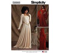 Simplicity US8866R5 Cartamodello da Donna per Costume da Cosplay, 14-16-18-20-22, Sizes 14-22