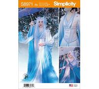 Simplicity US8971R5 S8971-Cartamodello per Costume da Donna, Carta, Bianco, Variabile, 3 unità